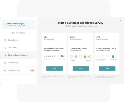 Collect Feedback Across All Touchpoints Collect Feedback Across All Touchpoints