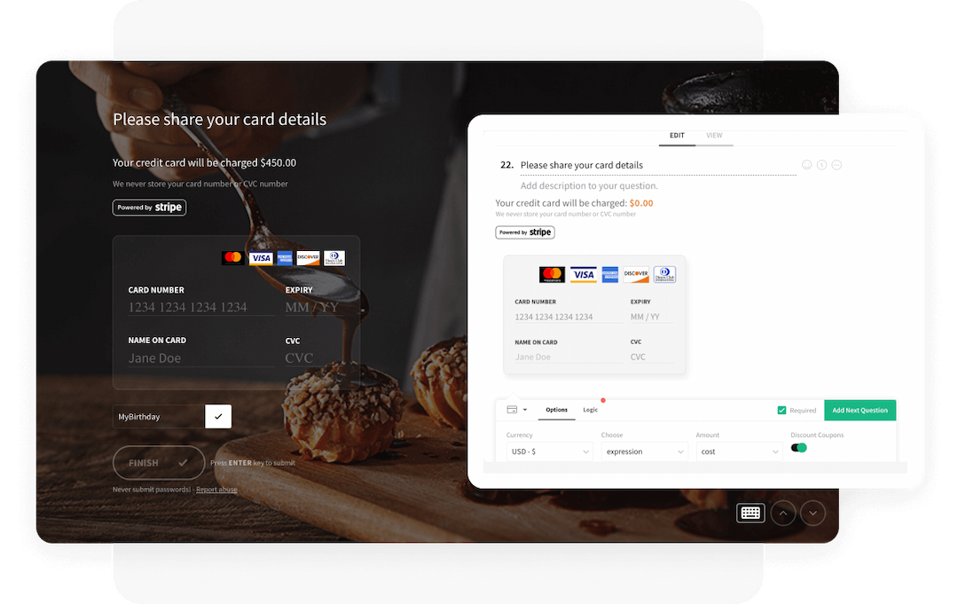 Collect payments for your online orders Collect payments for your online orders