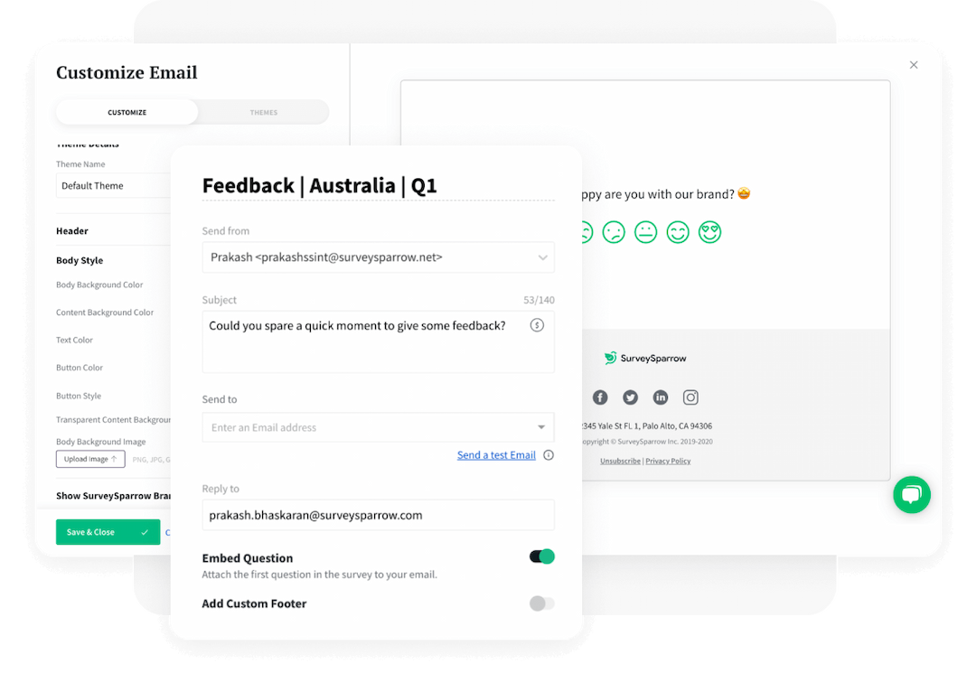 Built-in email Built-in email