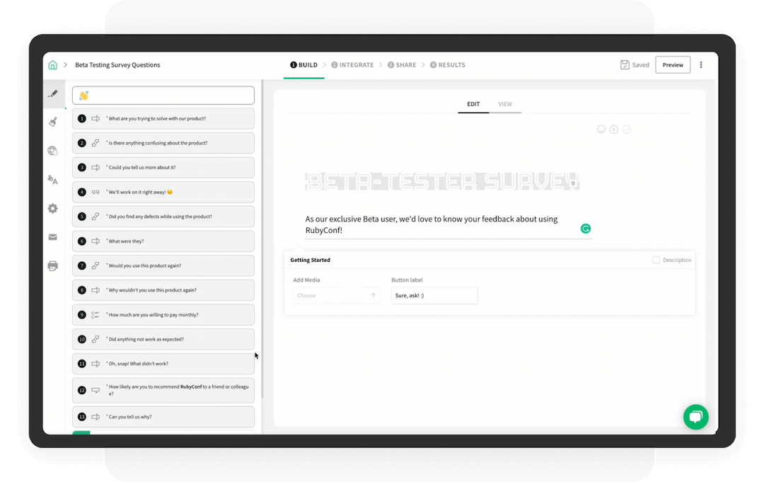 Customized brand-aligned surveys Customized brand-aligned surveys