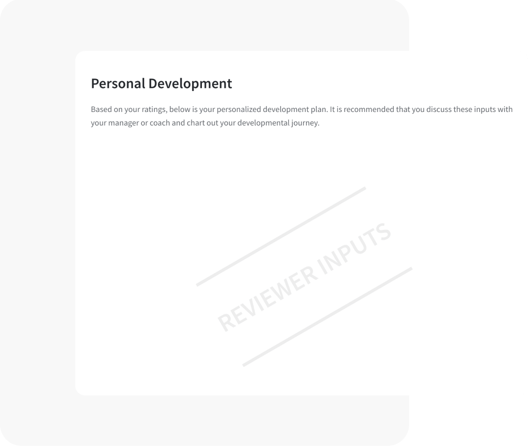 Actionable development plans Actionable development plans